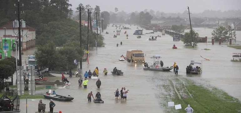 Flooding during Hurricane Harvey.