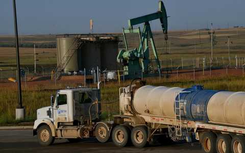 North Dakota is in the midst of an oil boom. Farmers are coping with the environmental and financial costs of wastewater spills from the drilling.Dermot Tatlow / LAIF / Redux