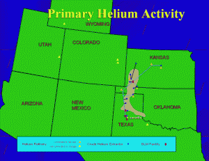 Center of helium activity in the U.S. // Source: blm.gov