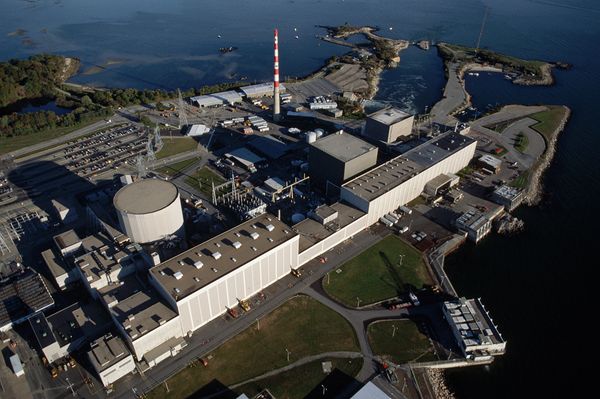 One of the reactors at the Millstone nuclear power station had to shut down when temperatures in the Long Island Sound, its source of cooling water, became too warm. (Roger Ressmeyer, Corbis)
